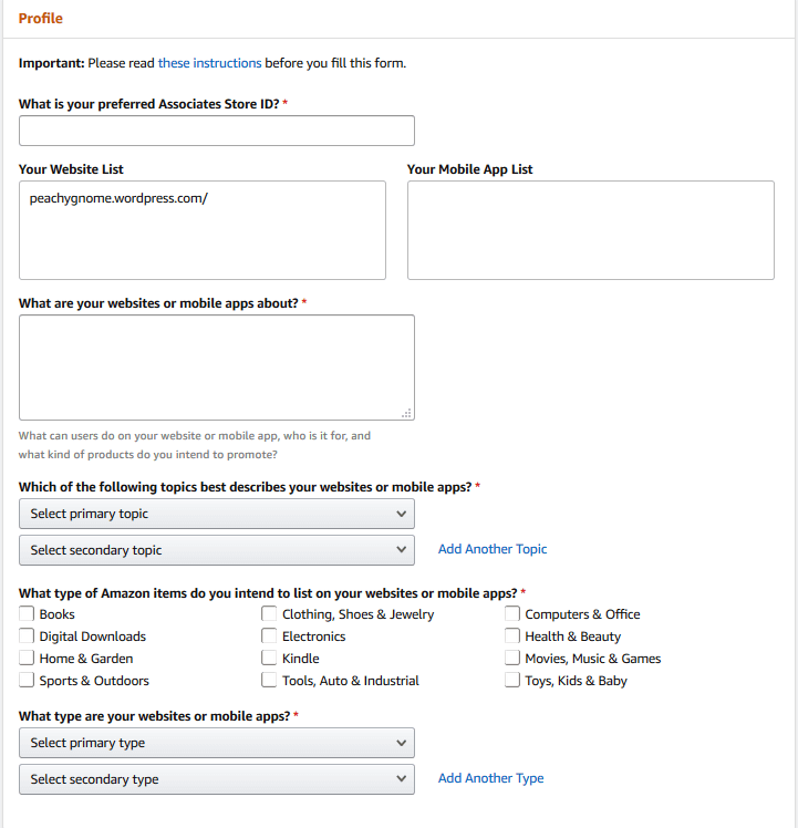 amazon affiliates login
