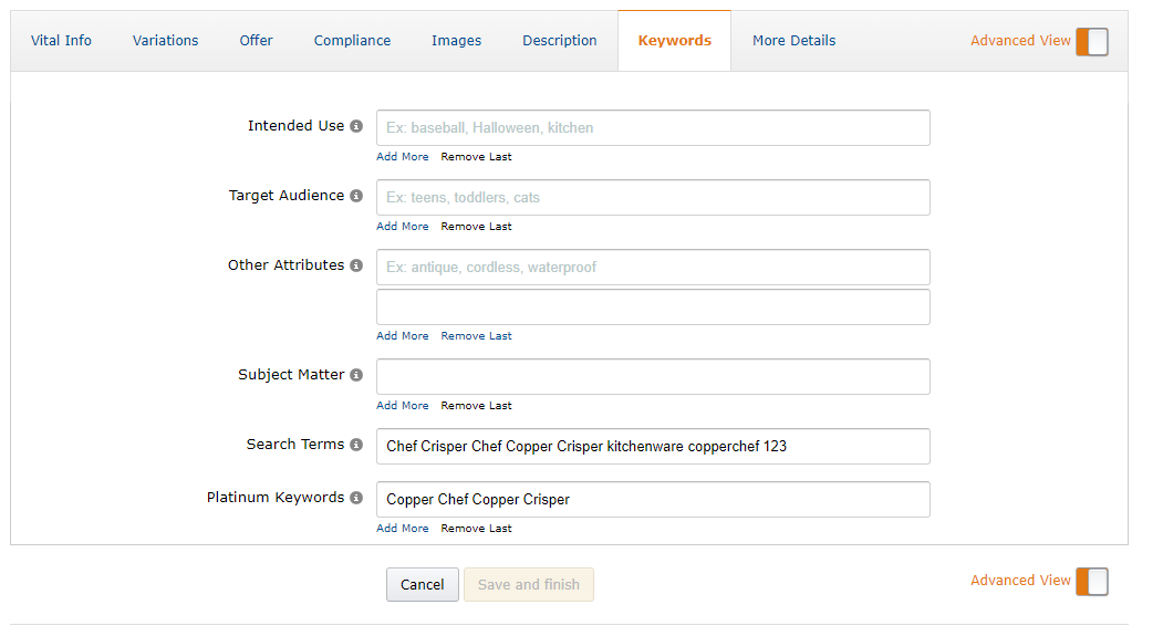 Amazon Search Terms 2020 Optimization Examples Sellics