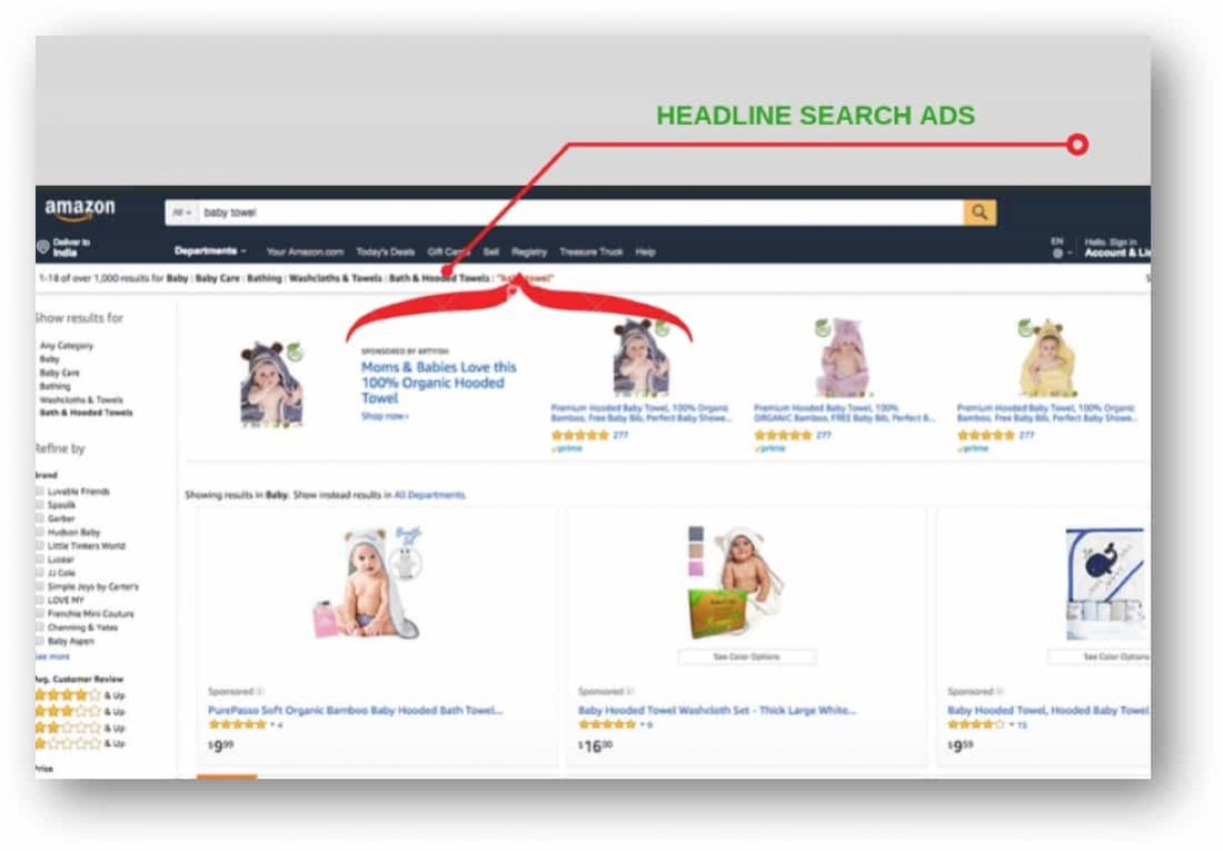 amz headline search ad placements