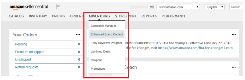 create amazon ebc step 1