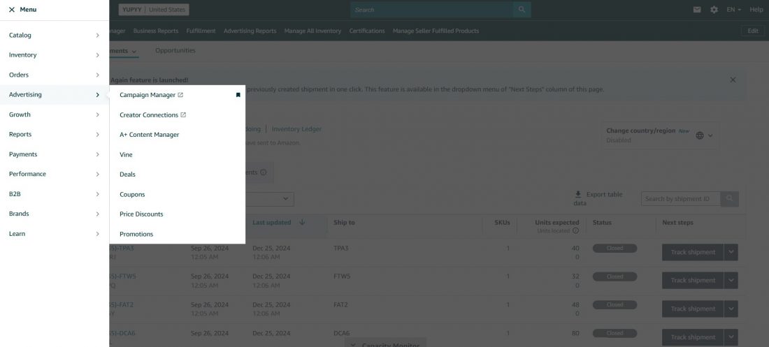 amazon seller central registration