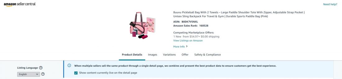 product details