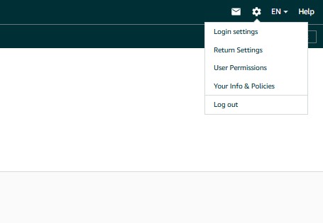 Amazon Seller Central setting
