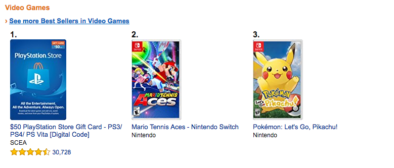 amazon uk best selling video games