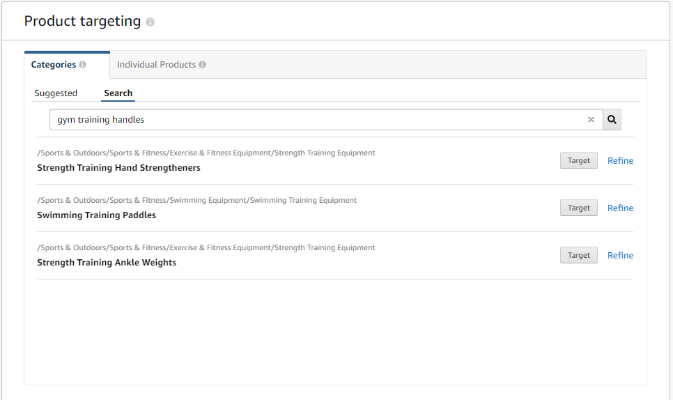 new features of amazon product targeting overview