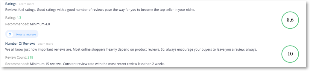 amazon product ratings