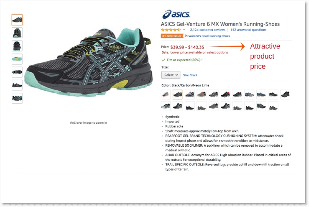 attractive product price