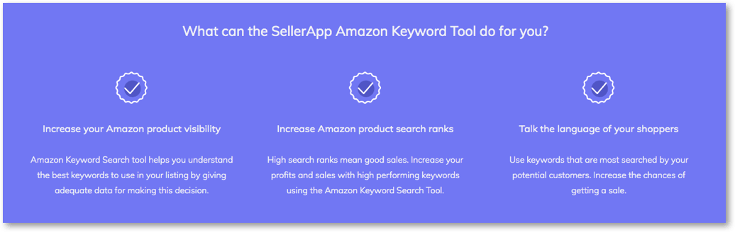 sellerapp amazon keyword tool