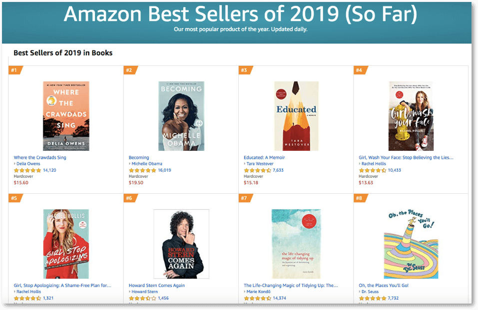 best selling books 2018 amazon