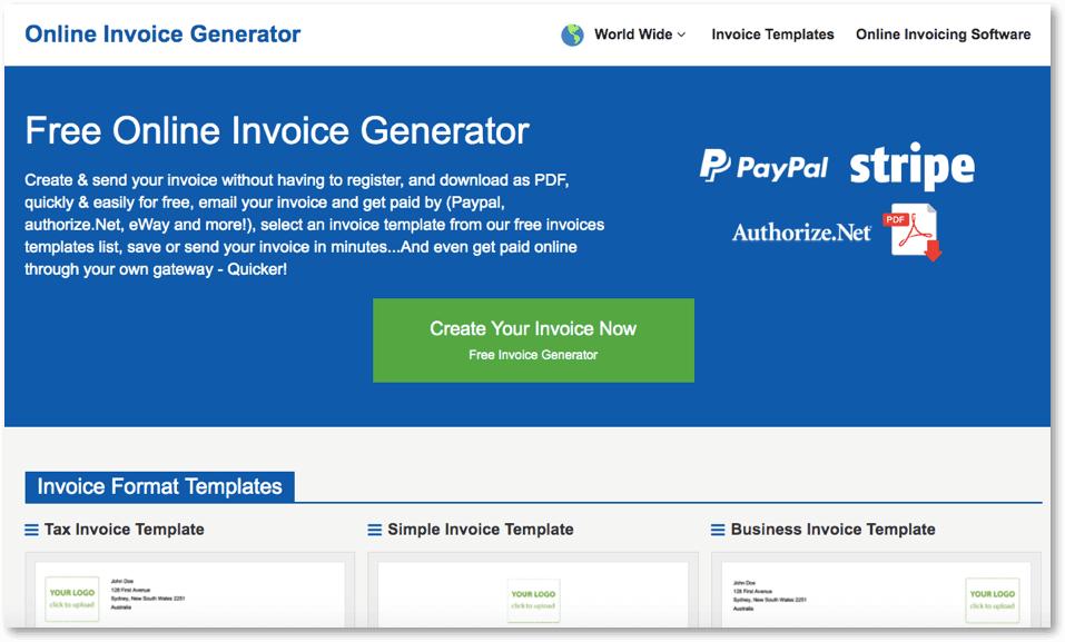 onlice invoice generator