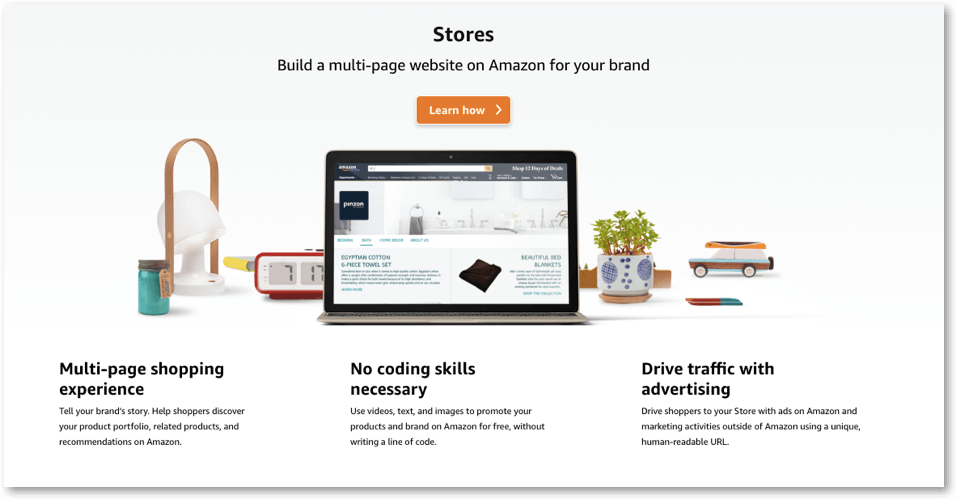 Stores – Create a brand page on .com