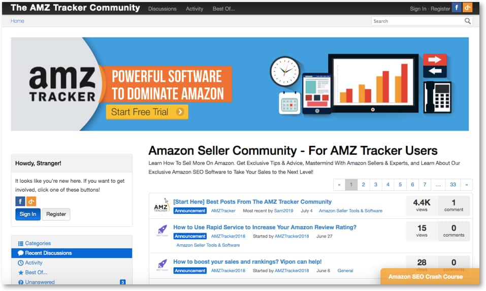 AMZ Tracker community