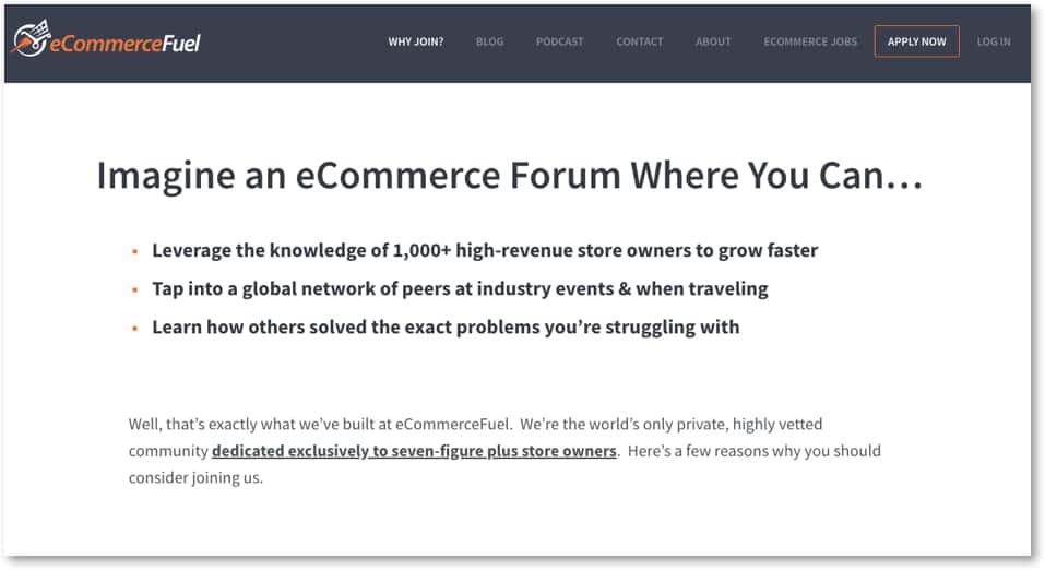 ecommerce fuel forum