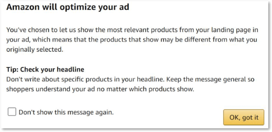 amazon automatic sponsored ad optimization