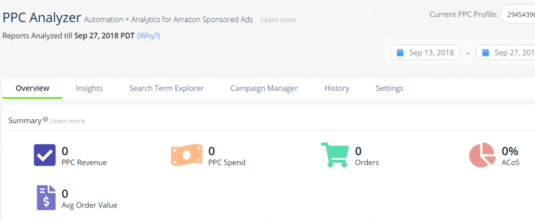 amazon ppc analyzer sellerapp