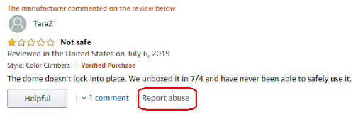 removing a negative review