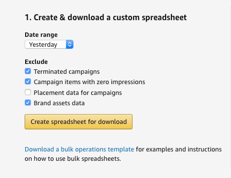 how to download custom spreadsheet