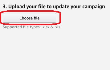 how to upload your file to update ppc campaign