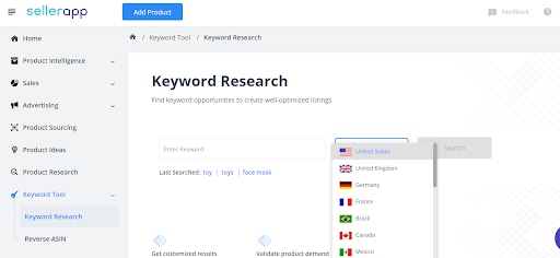 amazon keyword research for multi geo