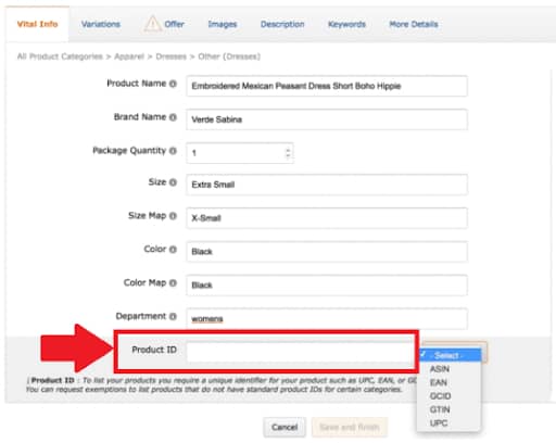 amazon upc codes