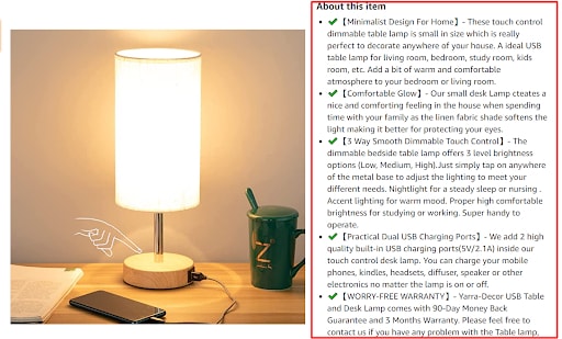 how to add bullet points on amazon listings