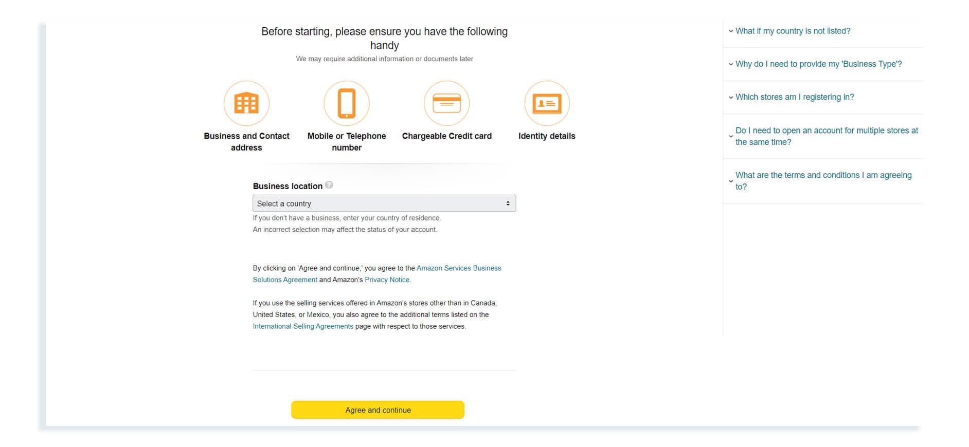 How to sell on amazon canada complete onboarding steps