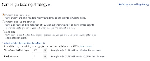 what is amazon dynamic bidding