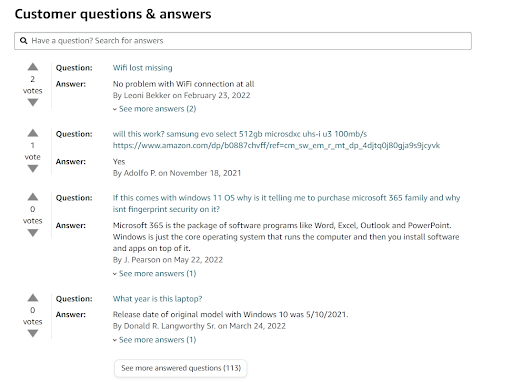 Benefits of answering customer questions on Amazon
