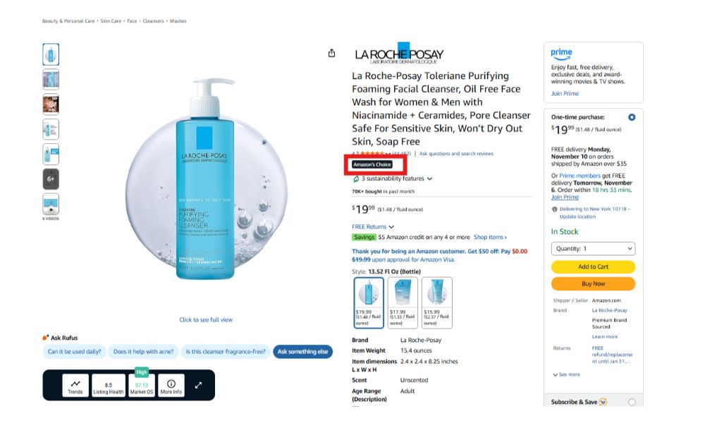 Amazon's Choice Badge