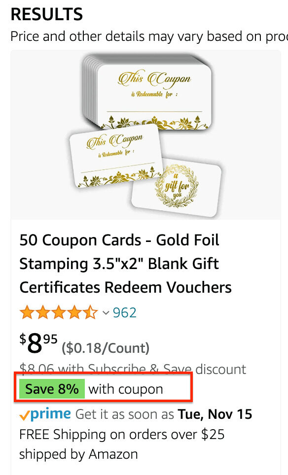 amazon discounted price with coupon