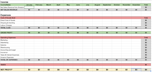 create a simple Income and expense tracking sheet