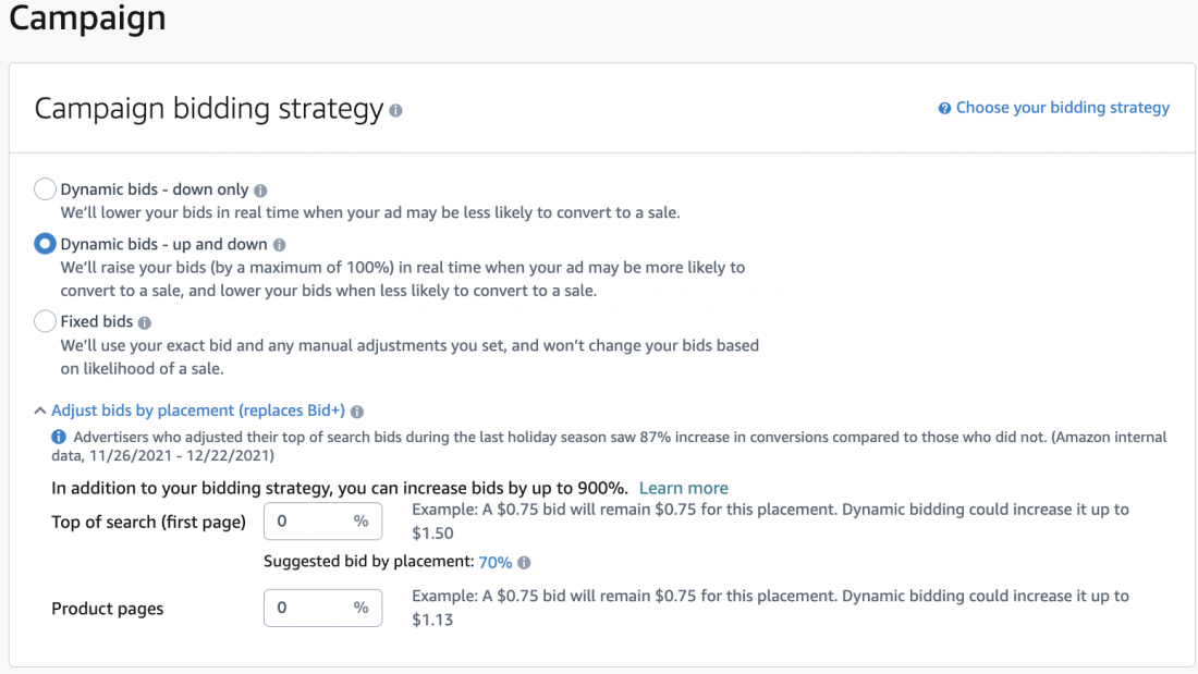 amazon ppc bidding campaign strategy