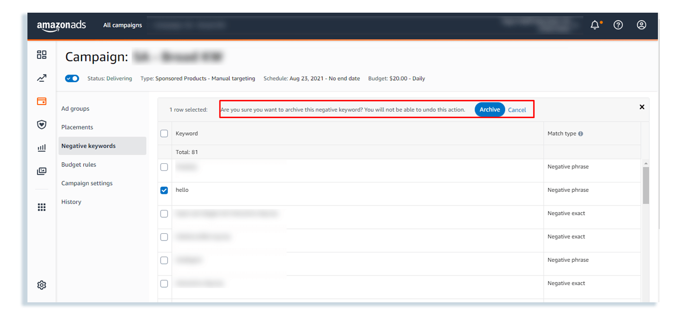 How to Optimize Negative Keywords on Amazon