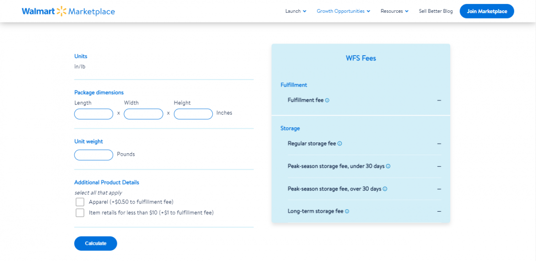 walmart fulfillment service fees
