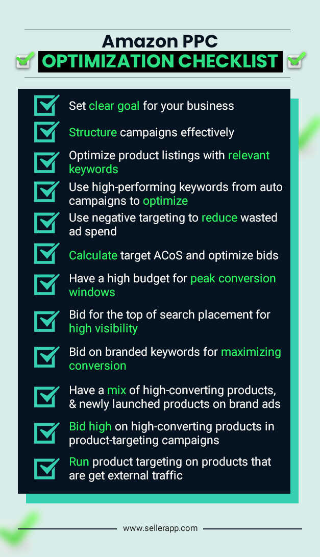 amazon advertising optimization checklist