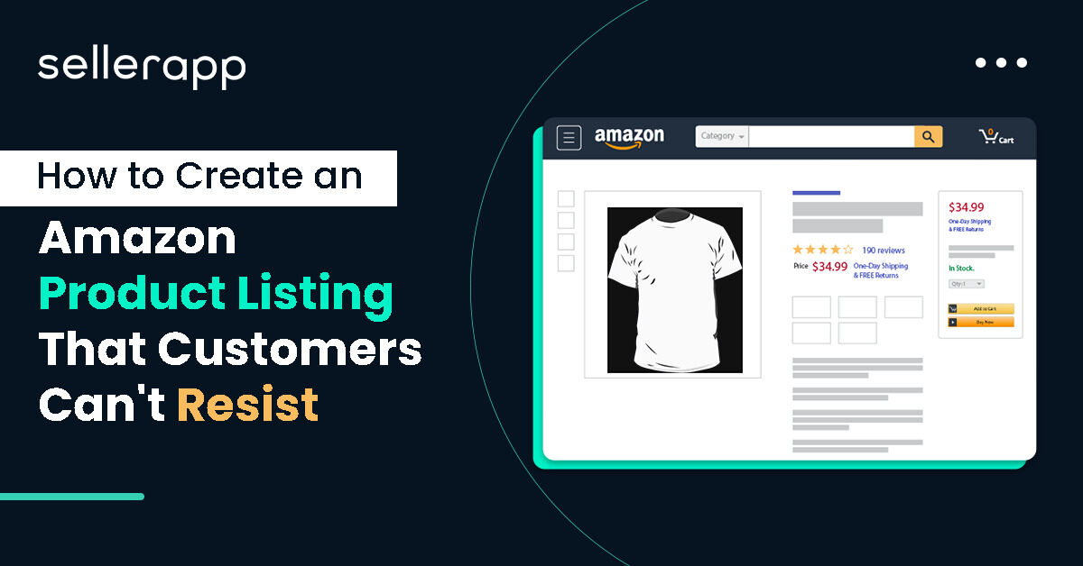What is an Amazon product listing page