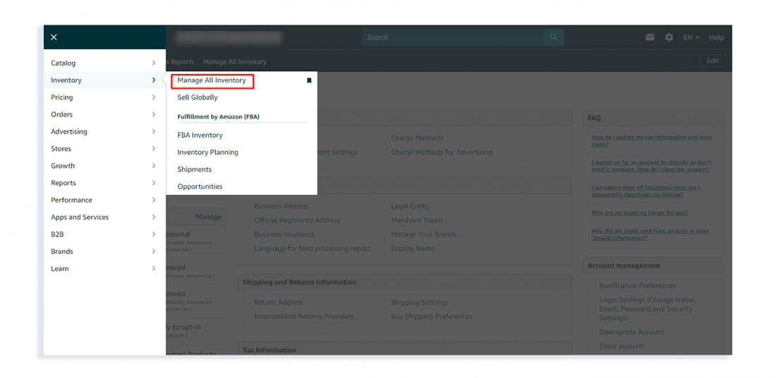 How to delete an old amazon seller account
