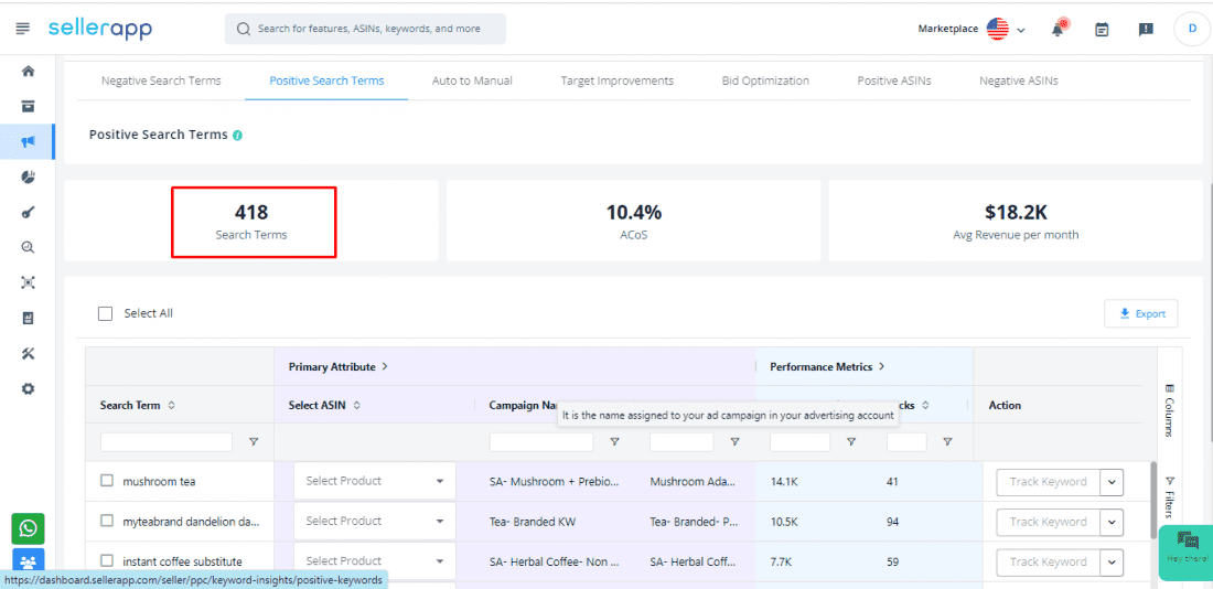 amazon asin matrix optimization