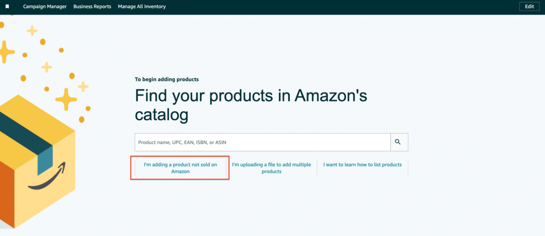 adding product to amazon