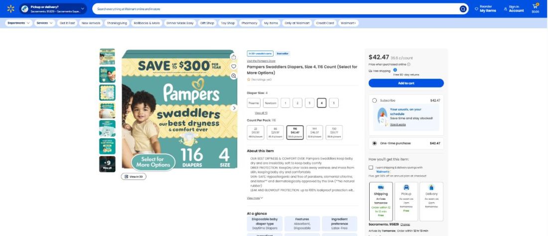 Best Selling Items on Walmart (What Millions of Shoppers Are Placing in Their Carts Right Now) 8 baby care in best selling item at Walmart