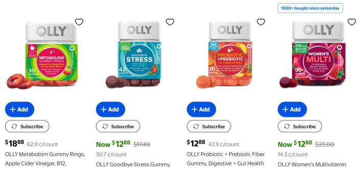 olly products on walmart