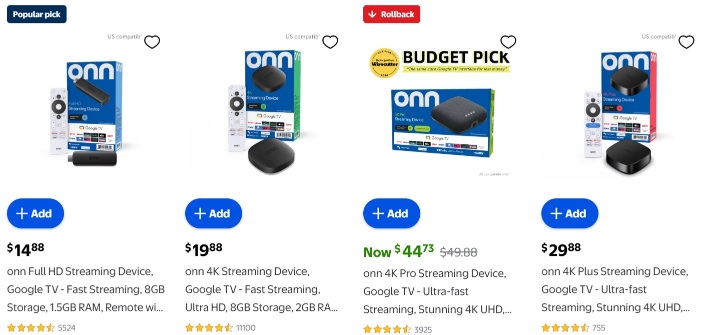 onn products on walmart
