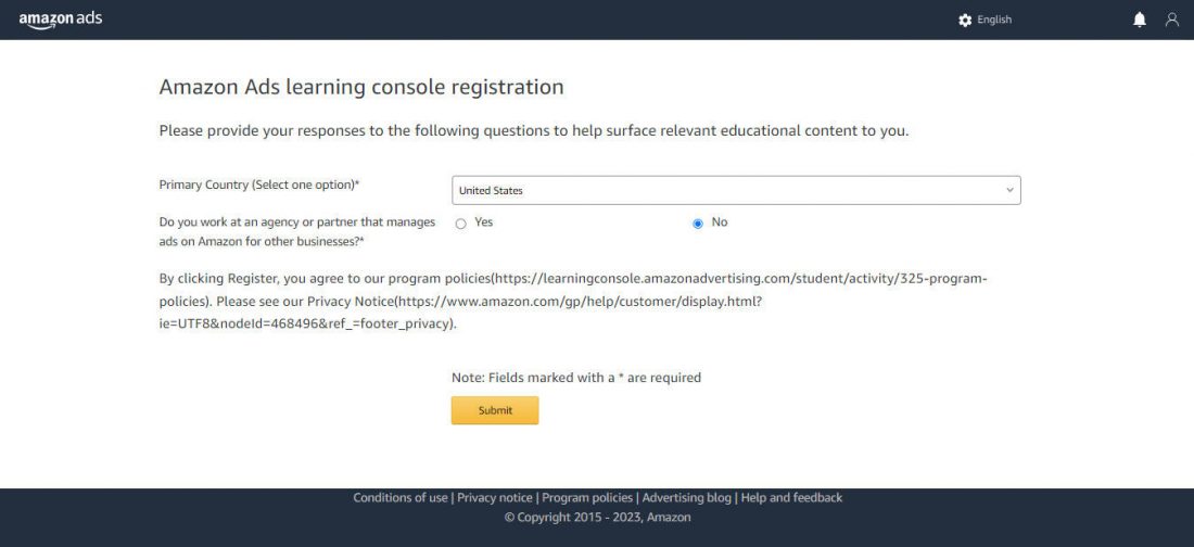 amazon ads certifications course