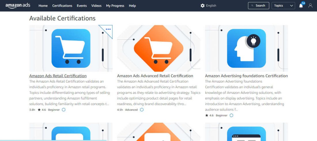 amazon sponsored ads certification assessment