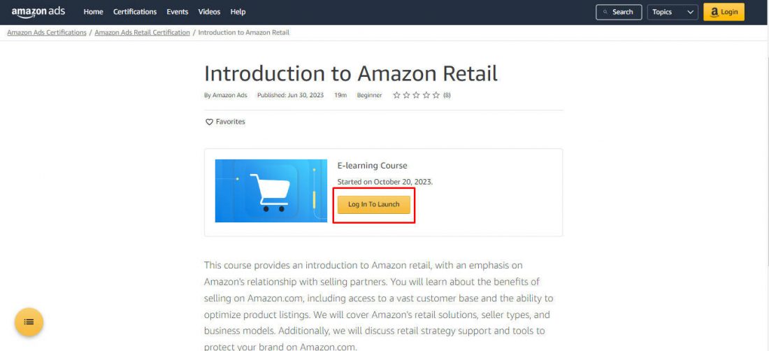 amazon advertising certification