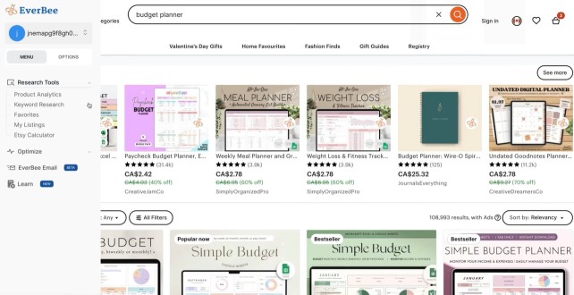 Etsy Trends in 2025: How to Uncover Emerging Niches with High Demand in 2025? 18 everbee budget planer
