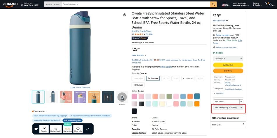 How Does Amazon Wishlist Work: A Comprehensive Guide 17 owala water bottle