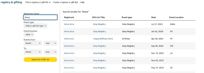 How Does Amazon Wishlist Work: A Comprehensive Guide 9 registrant name anna 1