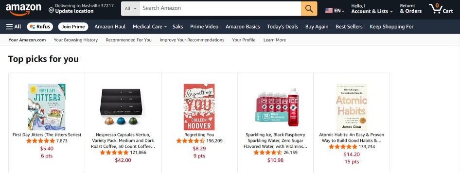 amazon top picks