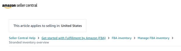 fix stranded inventory amazon fba